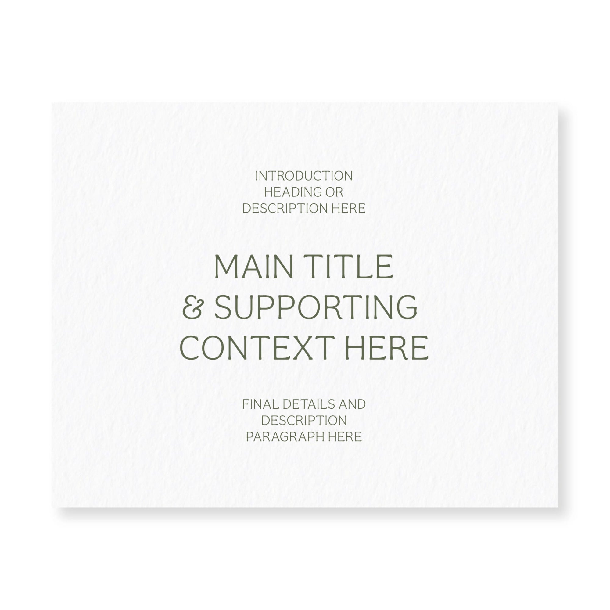 MEDIUM SIGN 8X10 HORIZONTAL