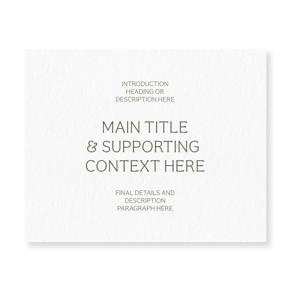 MEDIUM SIGN 8X10 HORIZONTAL