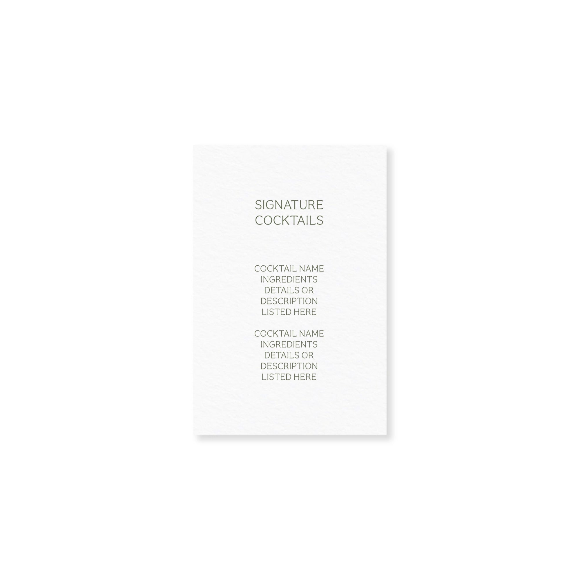 SIGNATURE COCKTAIL SIGN 4X6 VERTICAL