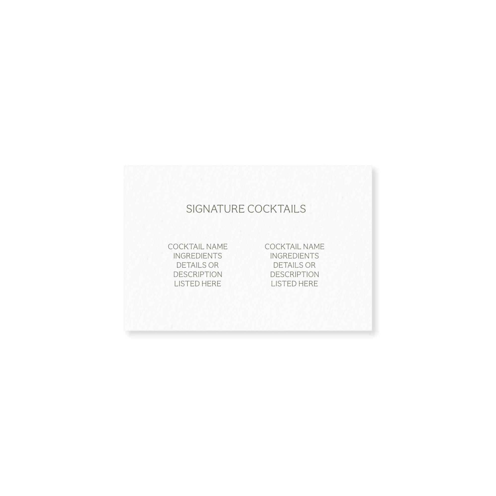 SIGNATURE COCKTAIL SIGN 4X6 HORIZONTAL