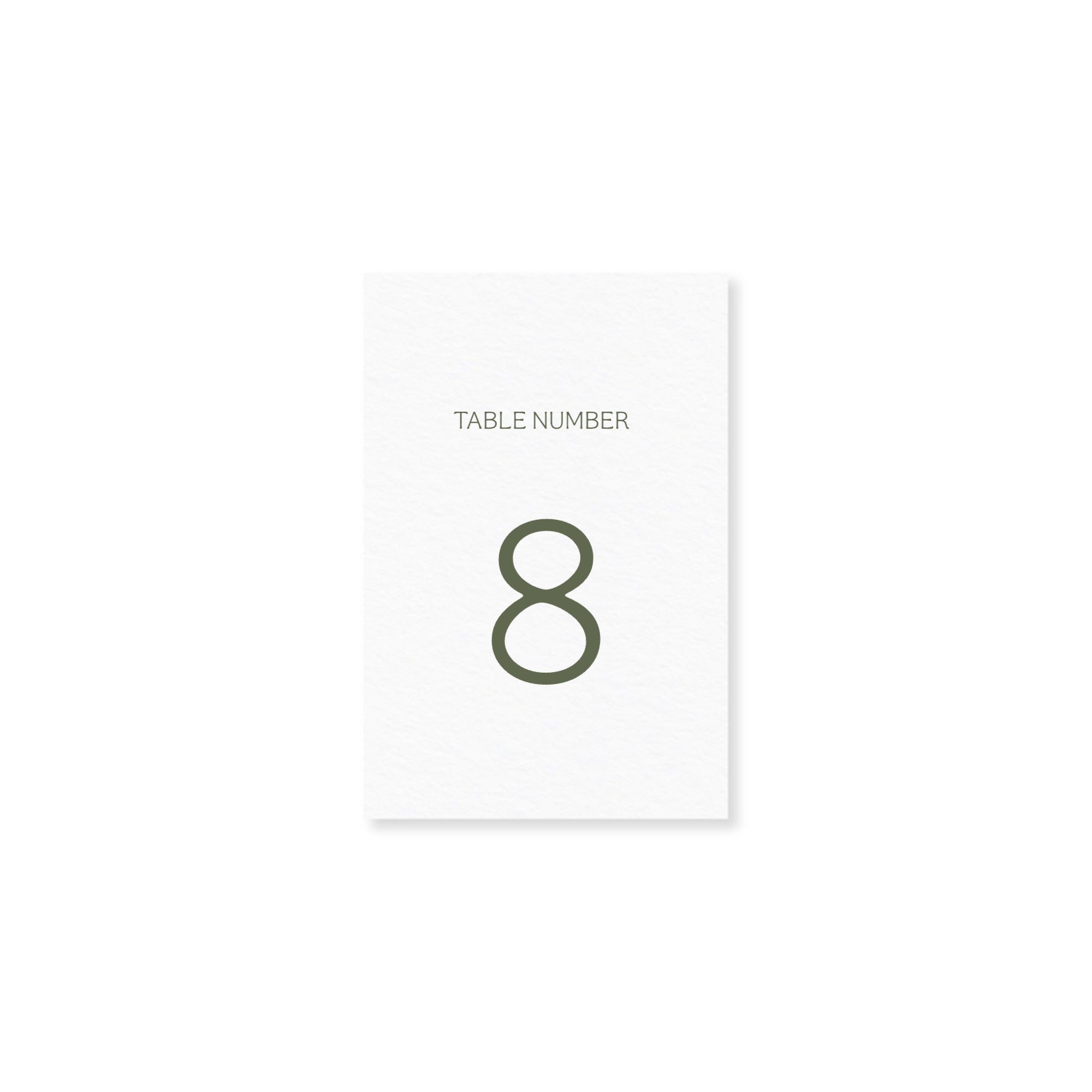TABLE NUMBER SIGN
