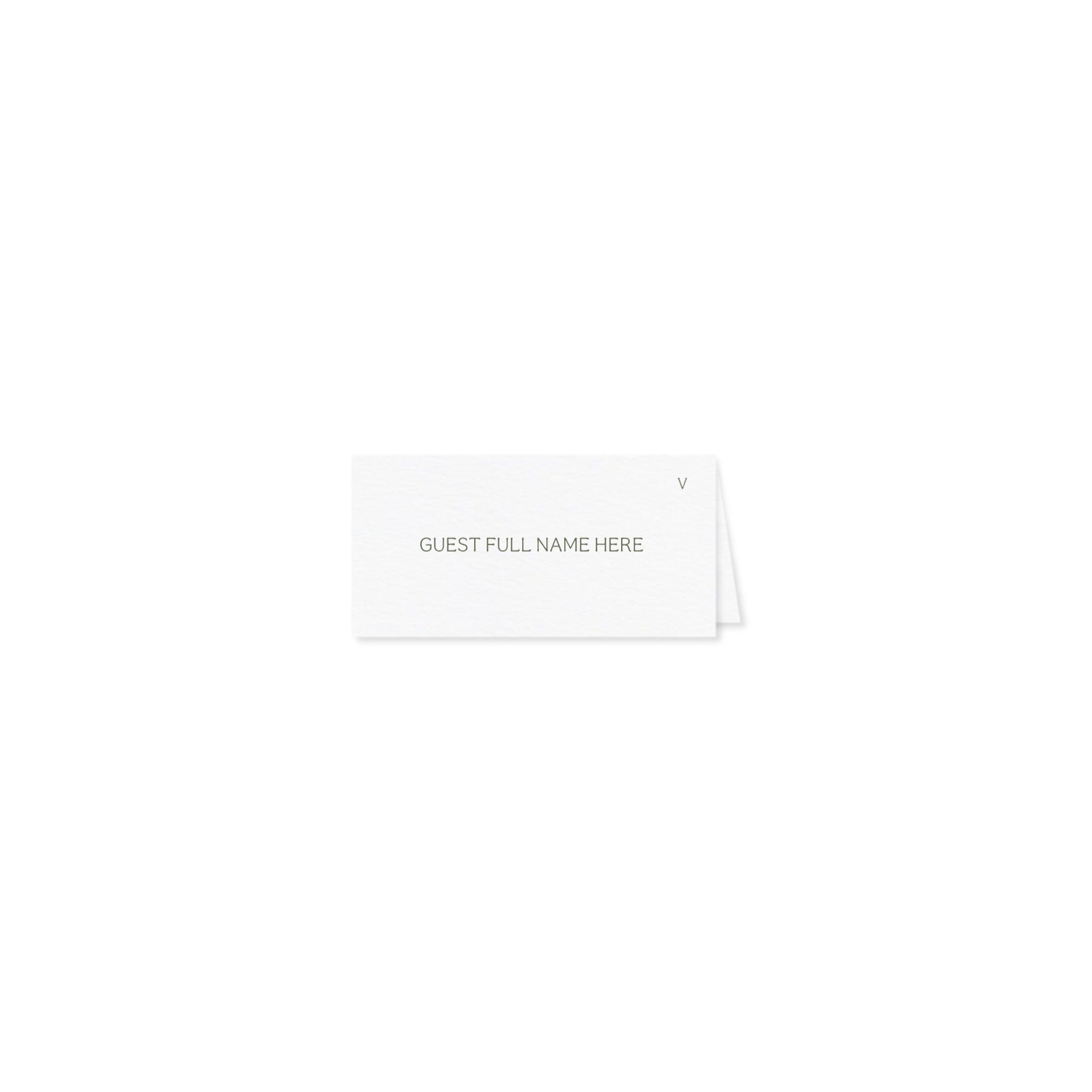 TENTED PLACE CARD