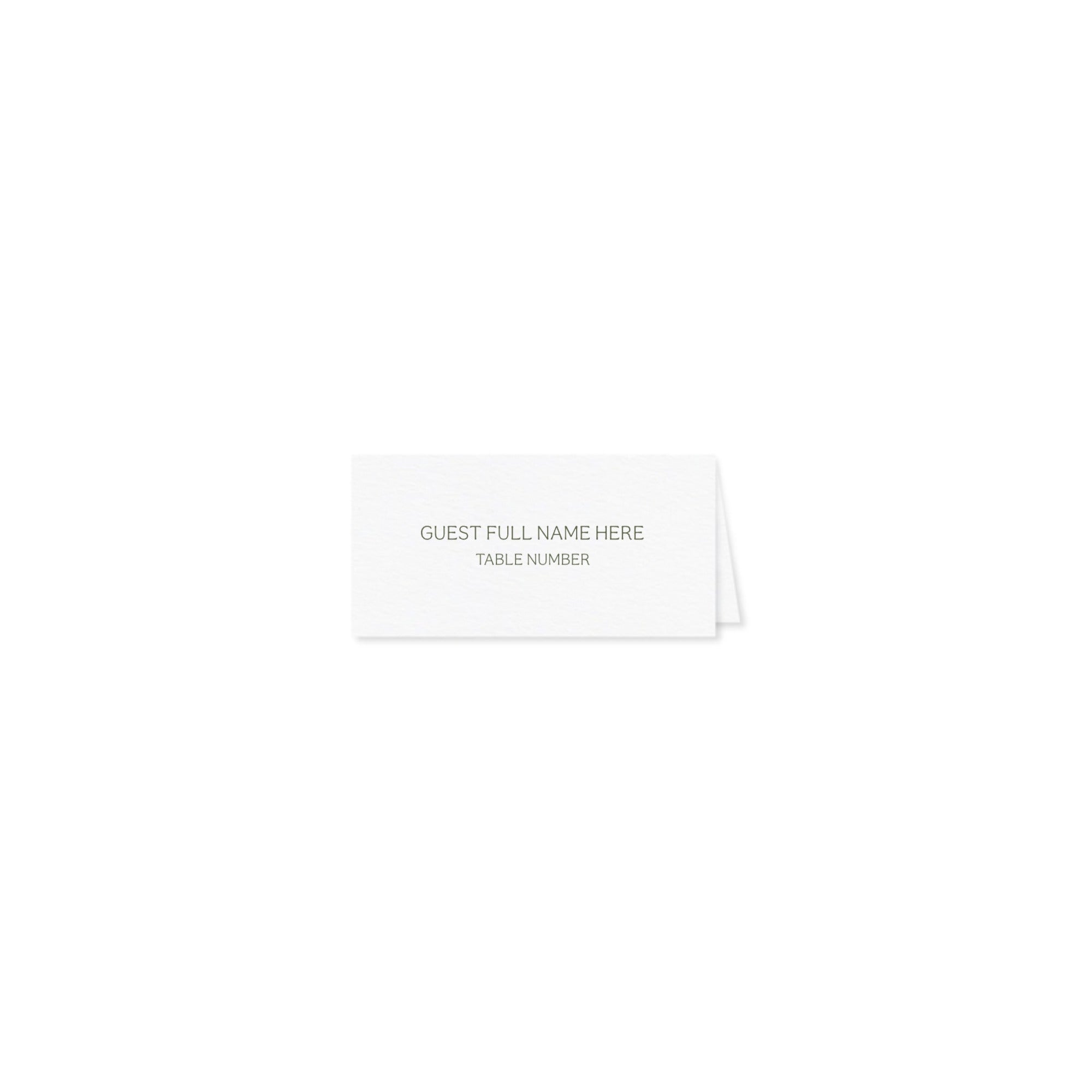 TENTED ESCORT CARD
